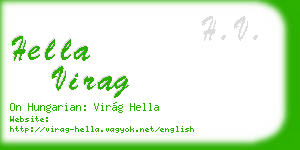 hella virag business card