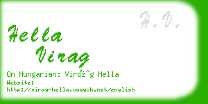 hella virag business card